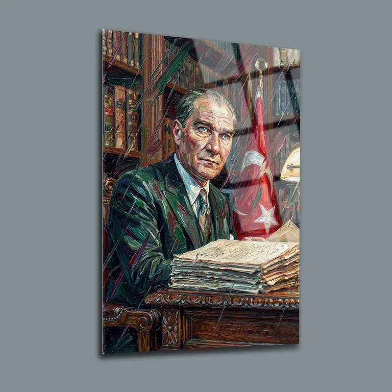 Atatürk YZ 458 Cam Tablo