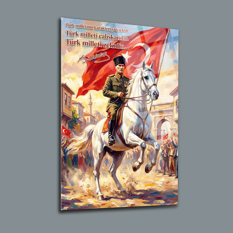 Atatürk YZ 460 Cam Tablo