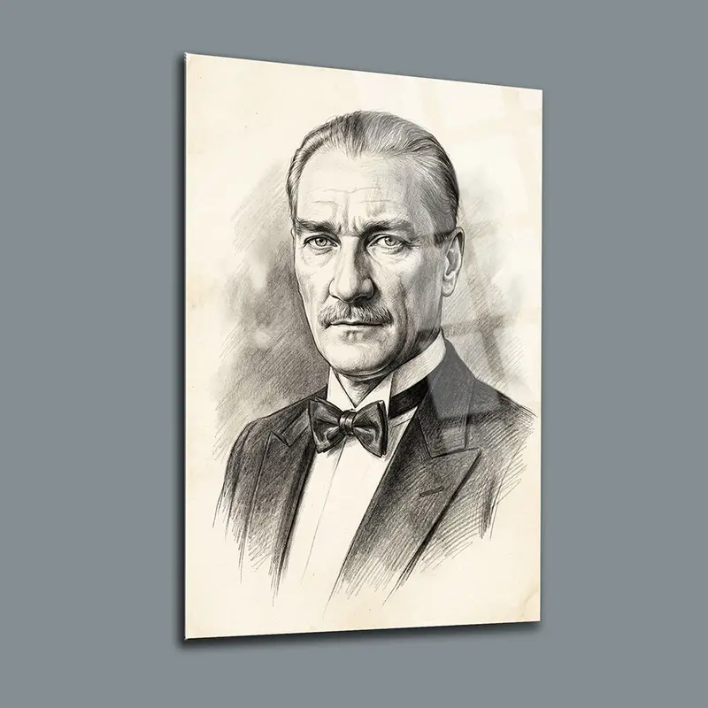 Atatürk YZ 463 Cam Tablo