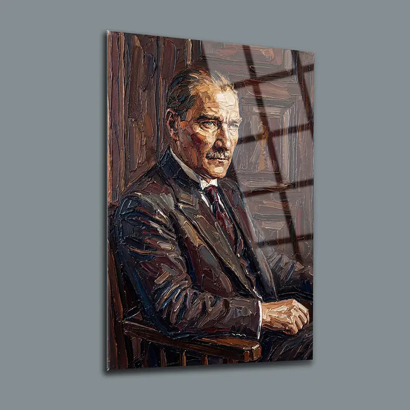 Atatürk YZ 464 Cam Tablo