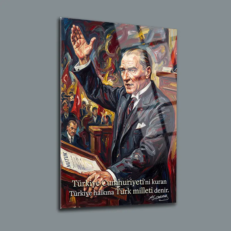 Atatürk YZ 471 Cam Tablo