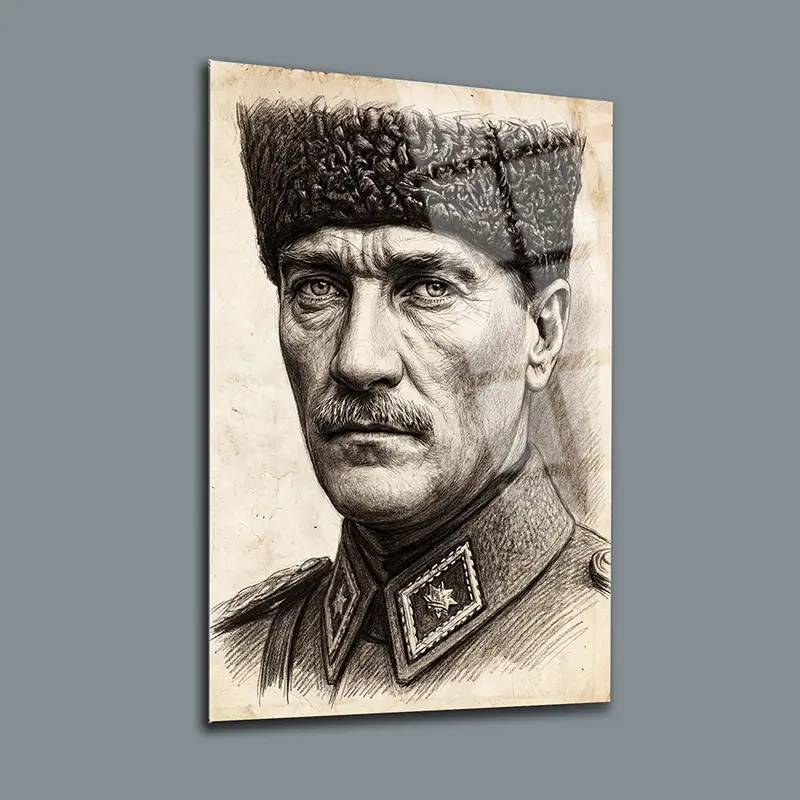 Atatürk YZ 474 Cam Tablo