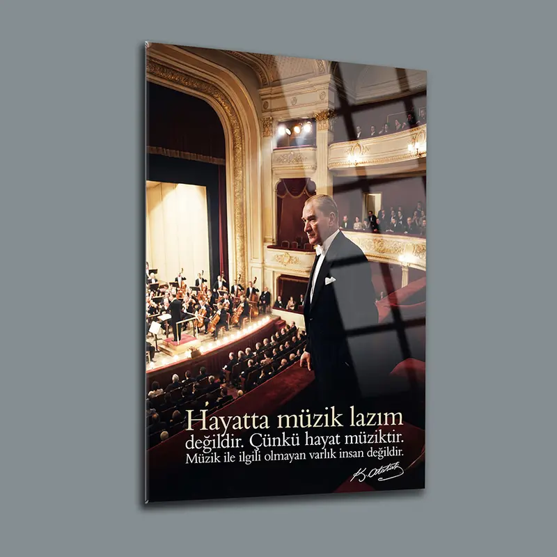 Atatürk YZ 475 Cam Tablo