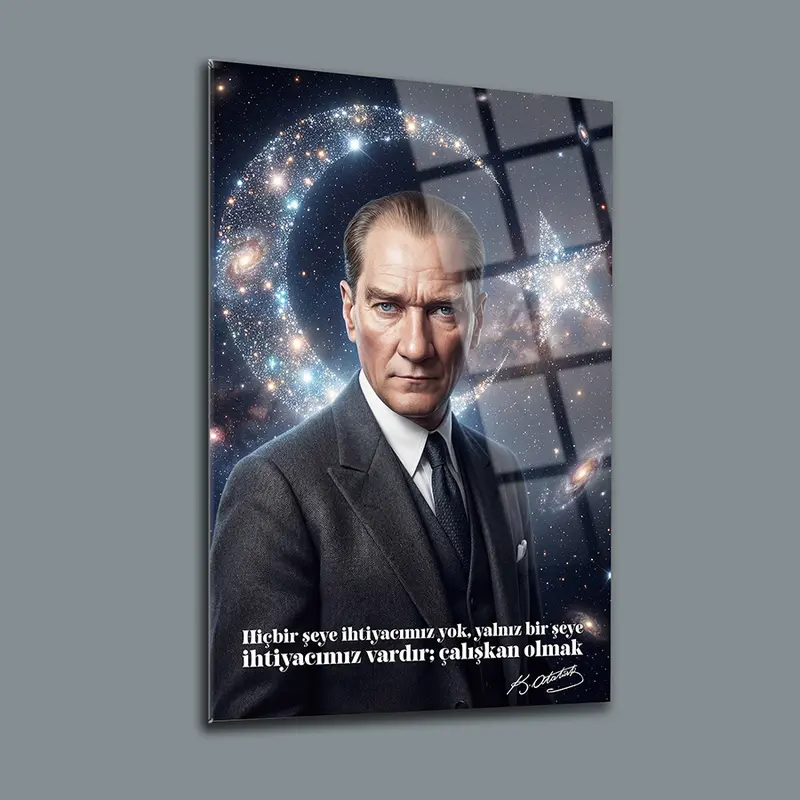Atatürk YZ 482 Cam Tablo