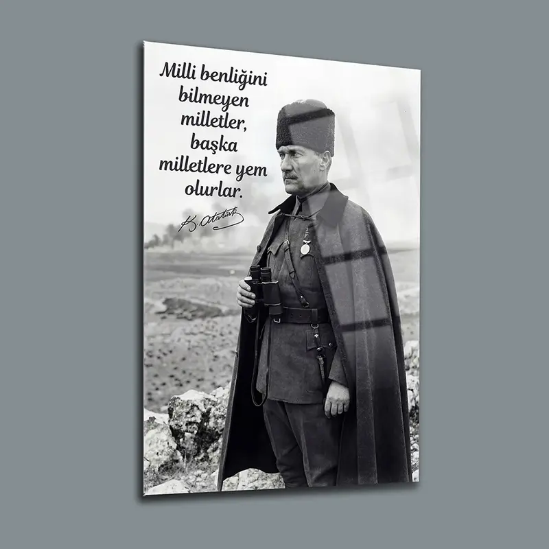 Atatürk YZ 485 Cam Tablo