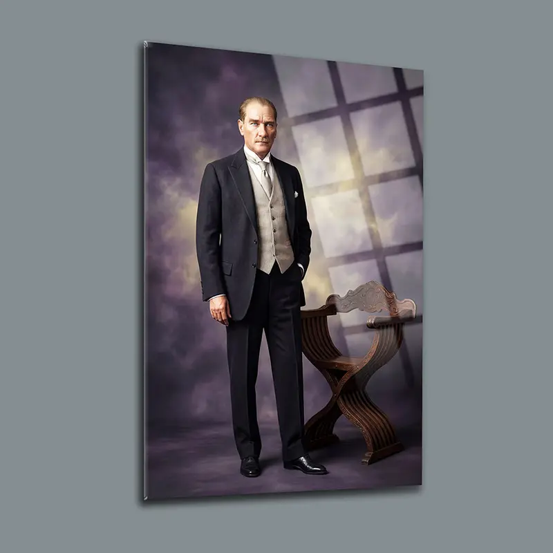 Atatürk YZ 487 Cam Tablo
