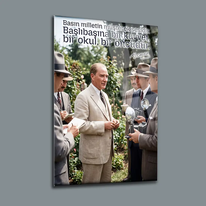 Atatürk YZ 488 Cam Tablo