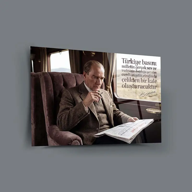 Atatürk YZ 489 Cam Tablo