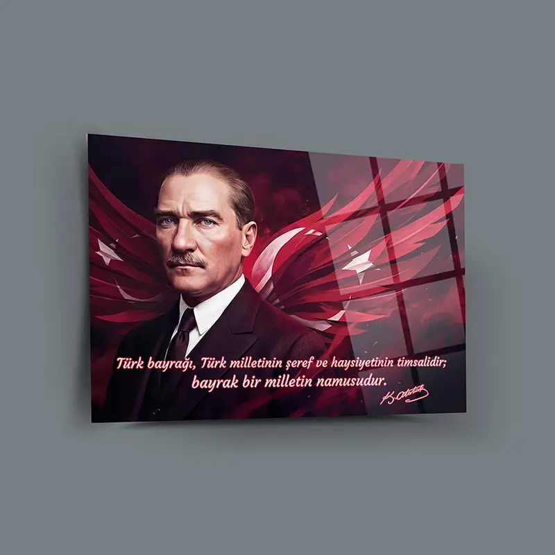 Atatürk YZ 546 Cam Tablo