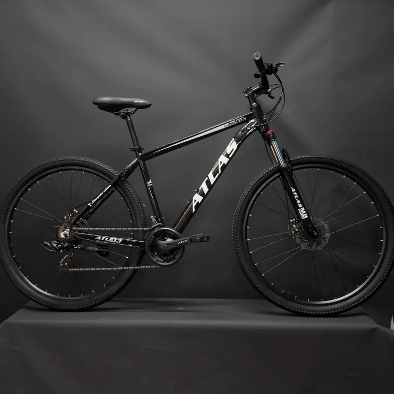 Atlas 20'' 3X8 Vites Dağ Bisikleti Siyah Beyaz