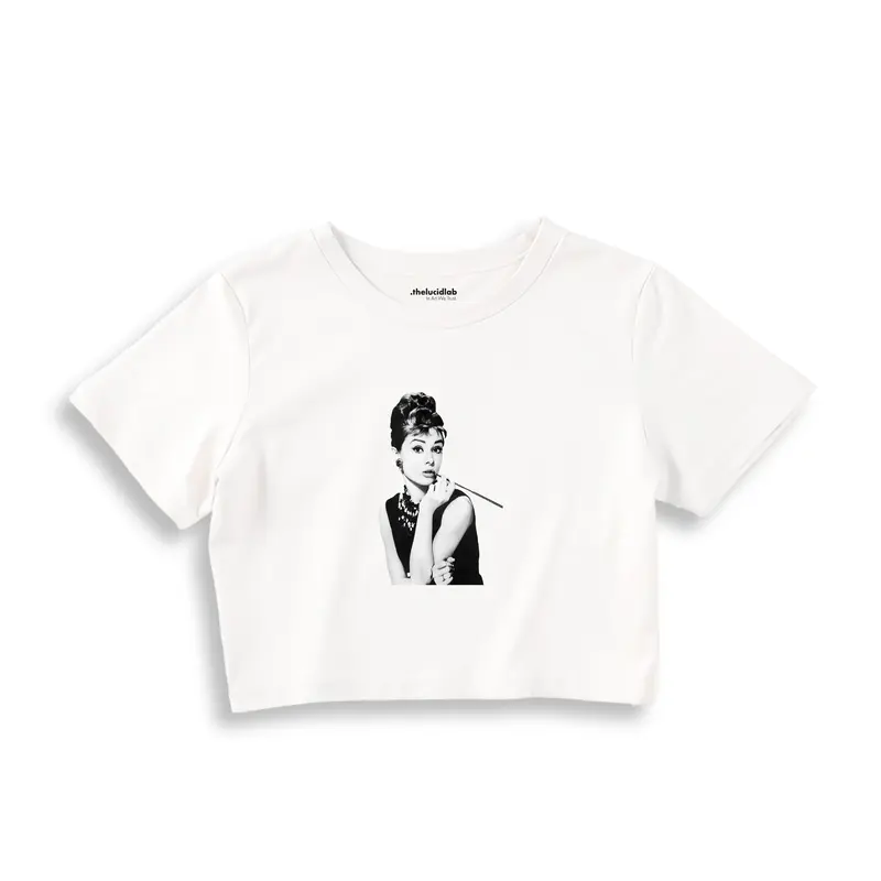 Audrey Hepburn Crop Tişört