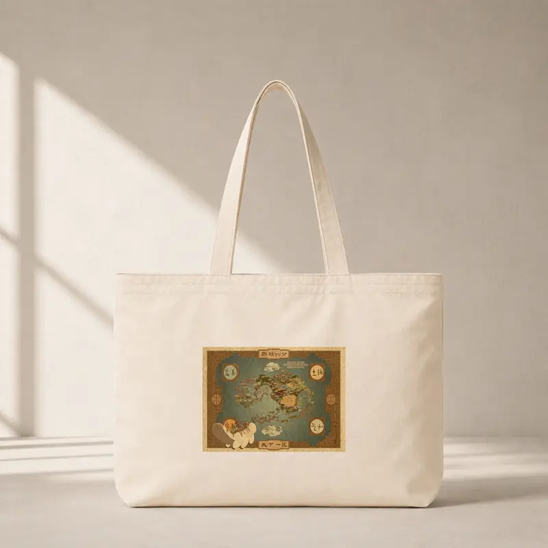 Avatar The Last Airbender Map Club Tote Bag
