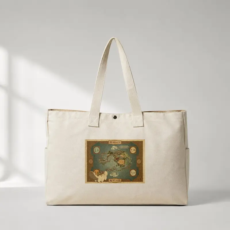 Avatar The Last Airbender Map Daily Tote Bag