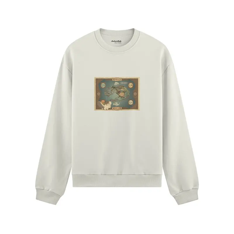 Avatar The Last Airbender Map Oversize Sweatshirt