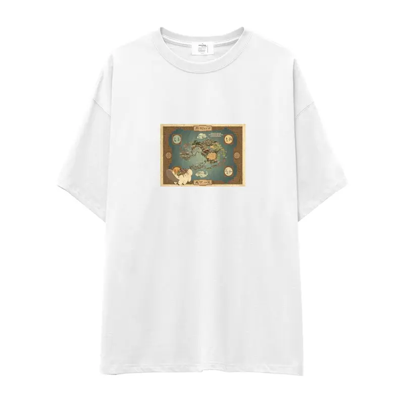 Avatar The Last Airbender Map Oversize Tişört