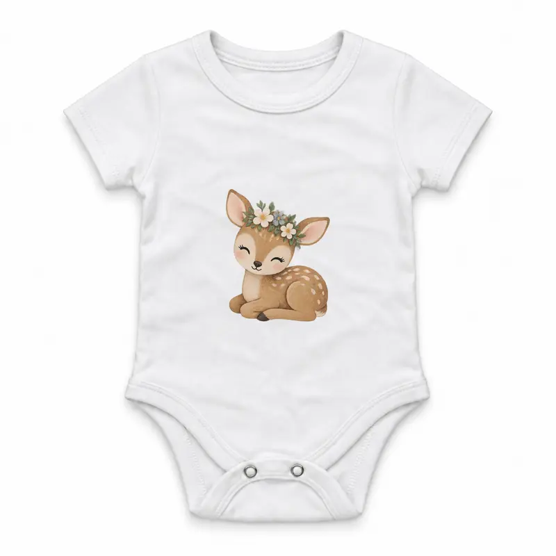 Baby Fawn with a Small Flower Crown Çıtçıtlı Body