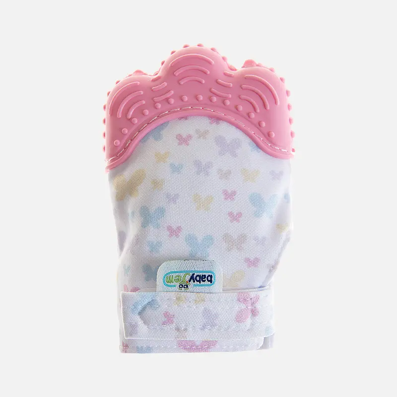 Babyjem Bebek Eldiven Diş Kaşıyıcı Pembe