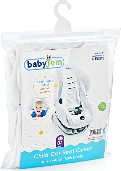 Babyjem Oto Koltuğu Kılıfı Beyaz