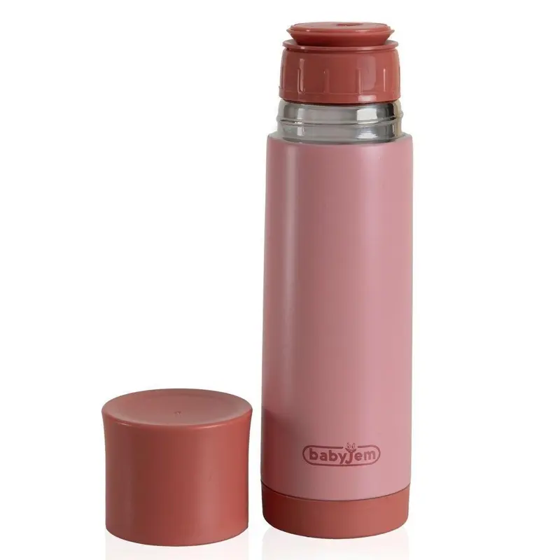 Babyjem Paslanmaz Çelik Termos Pembe 400 ML