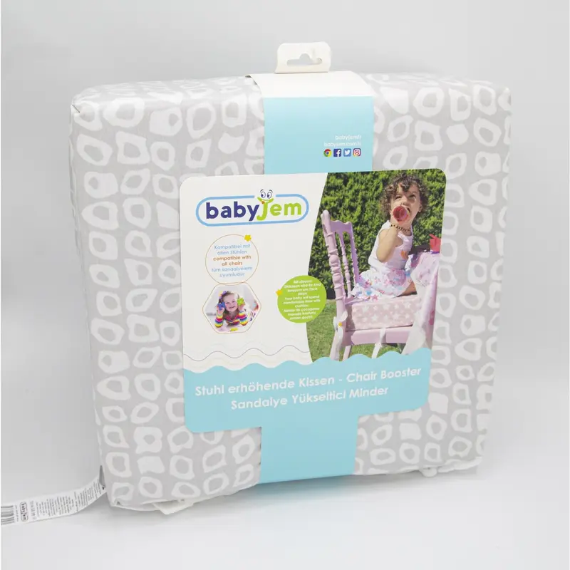 Babyjem Sandalye Yükseltici Gri