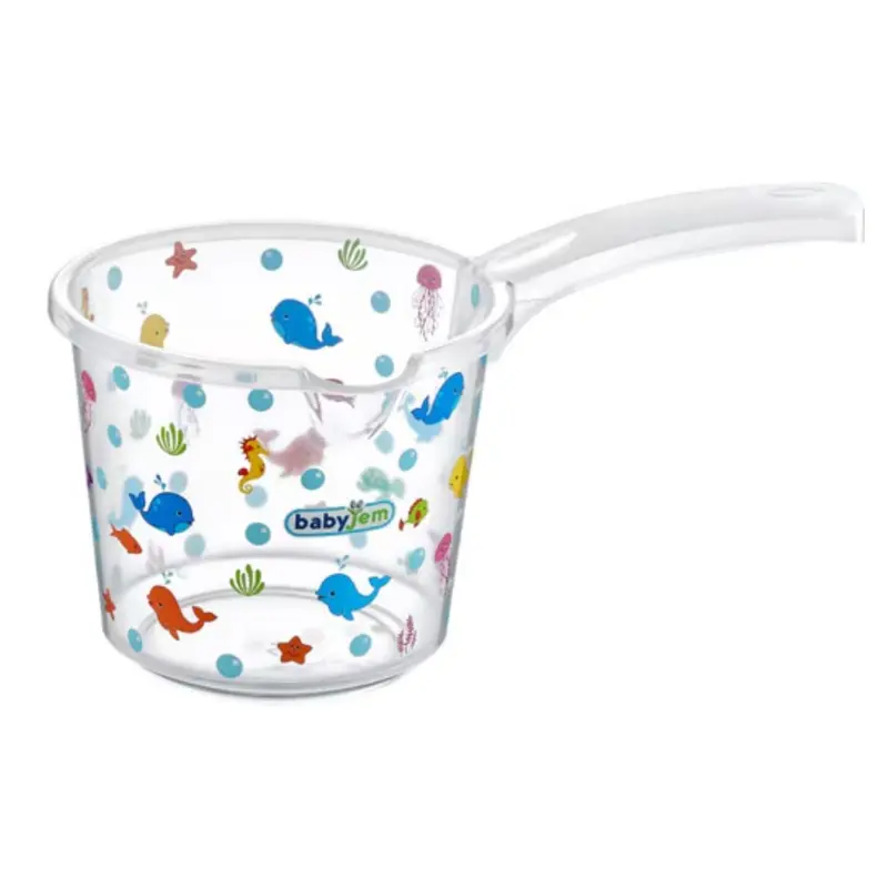 Babyjem Şeffaf Desenli 3 L Bebek Banyo Maşrapası