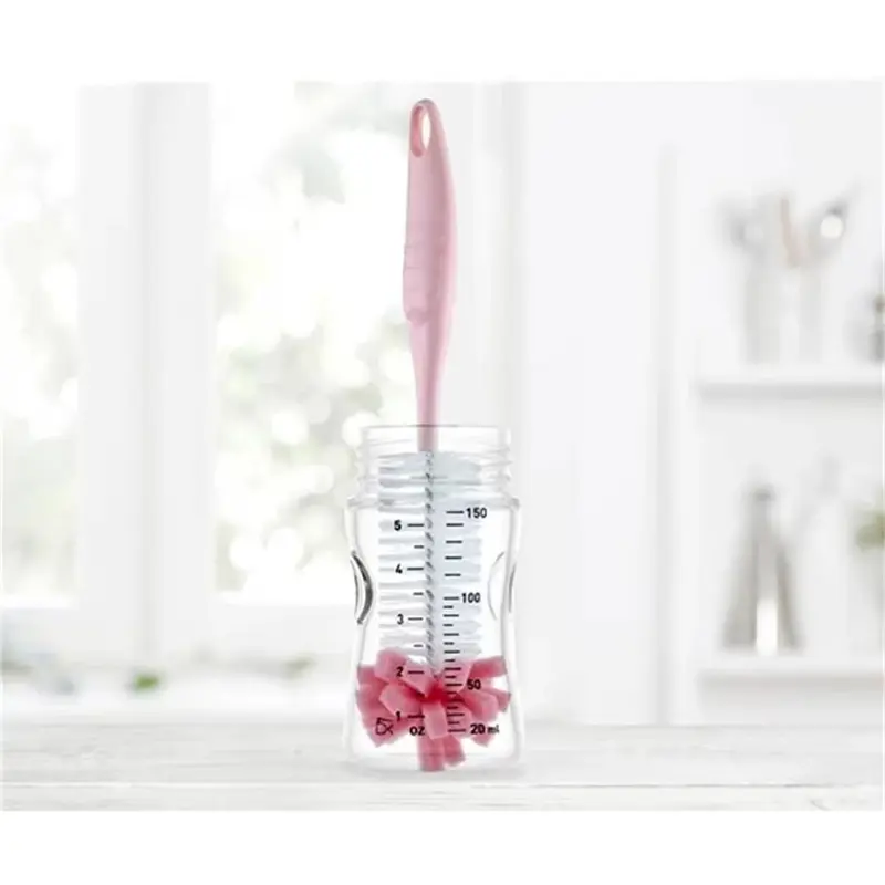 Babyjem Süngerli Biberon Fırçası Pembe