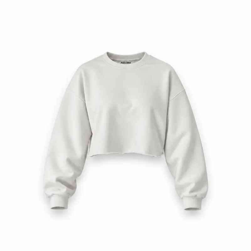 Basic Oversize Crop Fit Sweatshirt