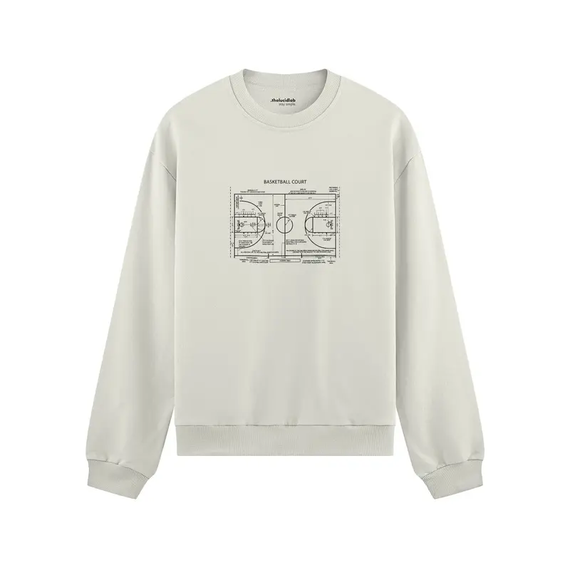 Basketball Court Oversize Sweatshirt