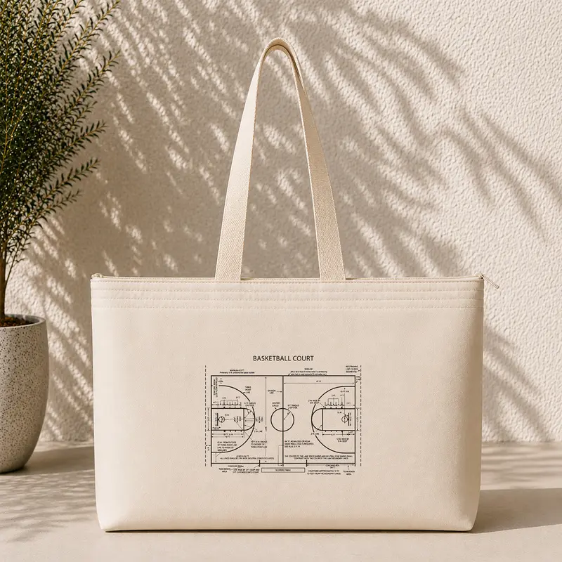 Basketball Court Weekend Tote Bag