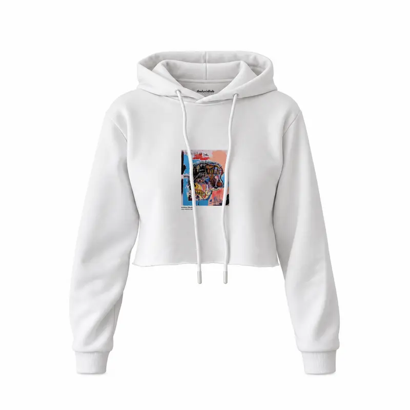 Basquiat Skull (1981) Crop Hoodie