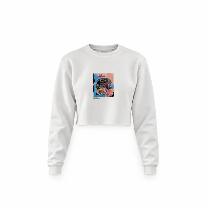 Basquiat Skull (1981) Crop Sweatshirt