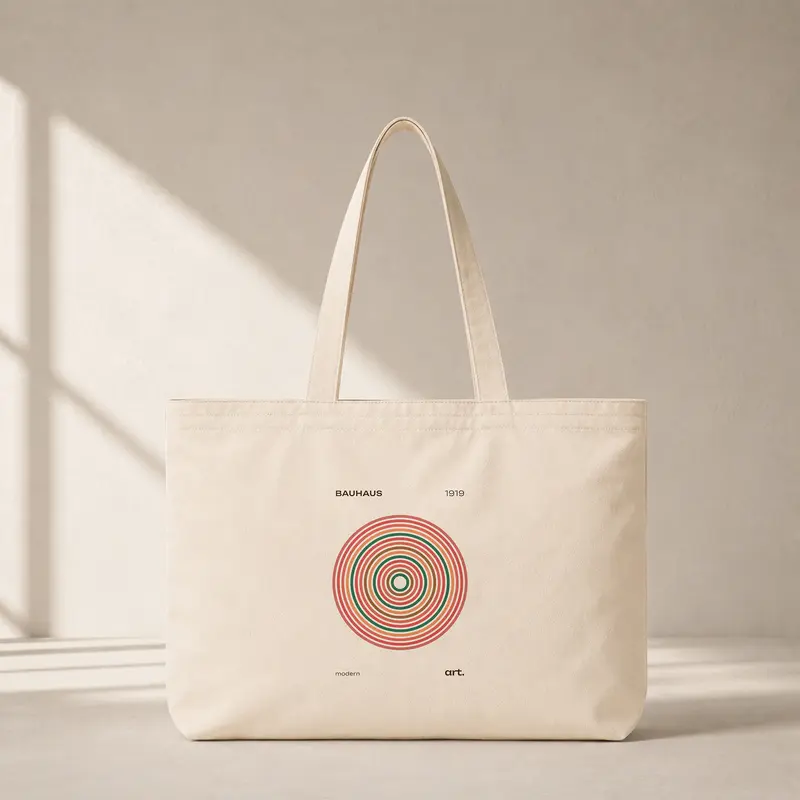 Bauhaus 1919 Circles Modern Art Club Tote Bag