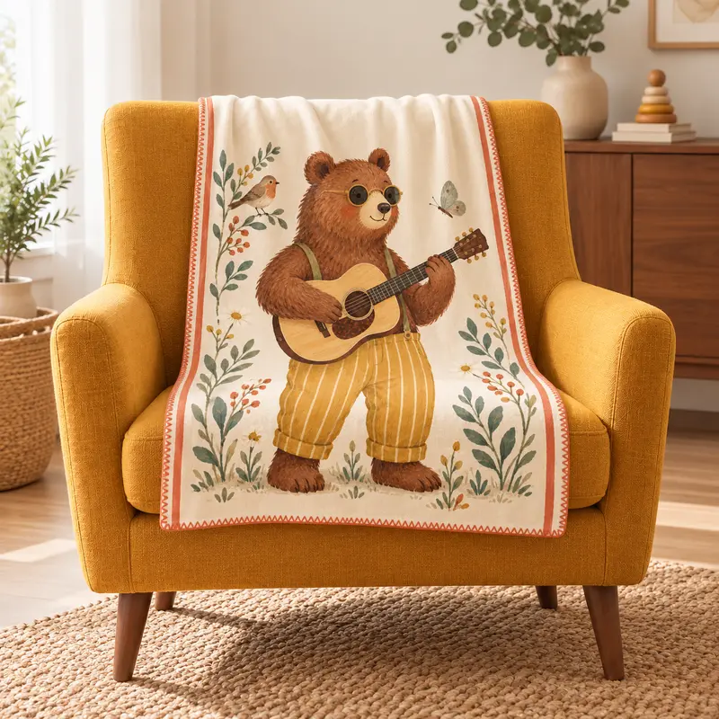 Bear Serenade Polar Bebek Battaniyesi