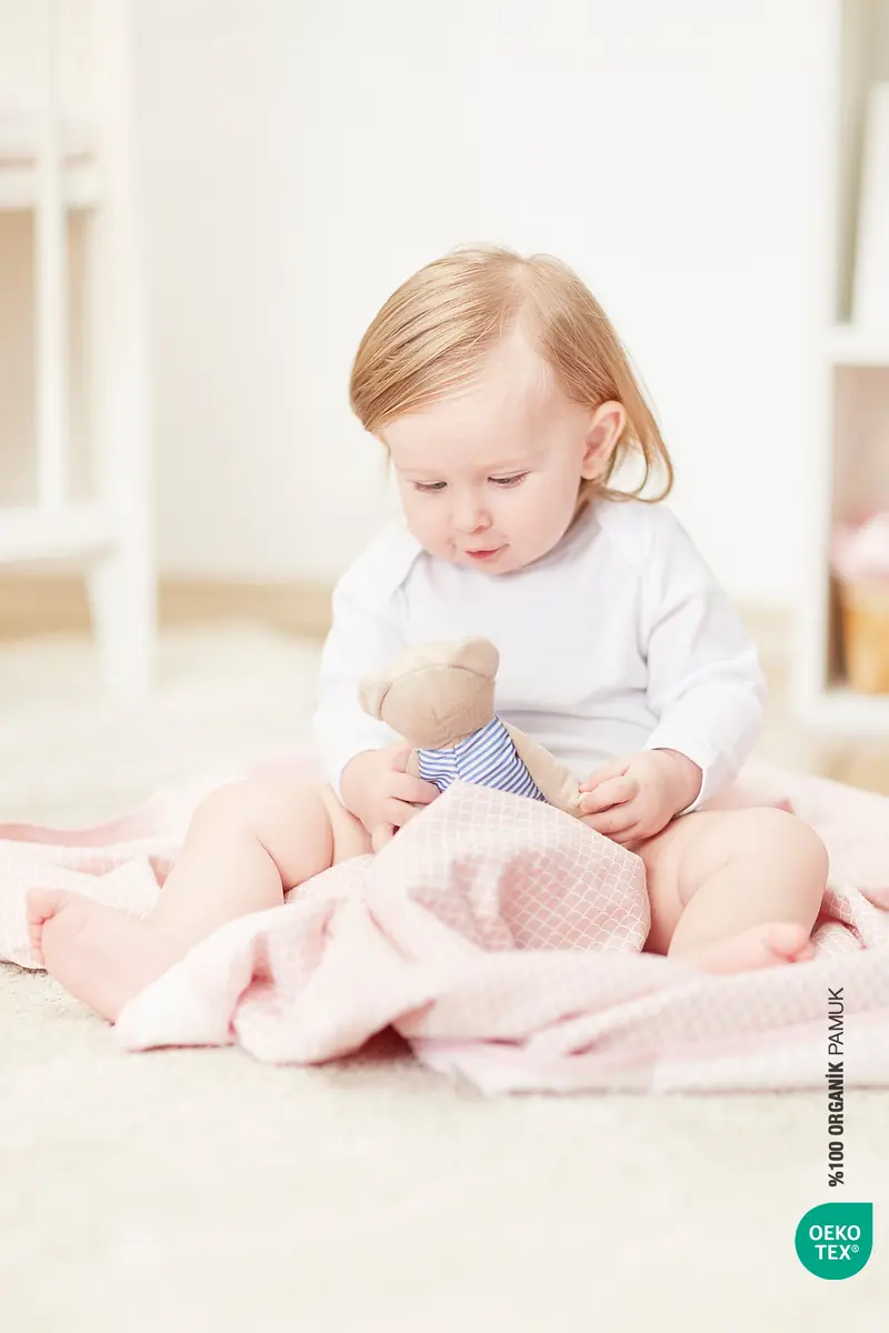 BebeMarin Bebek Mermaid Müslin Battaniye 120x120 cm Pembe