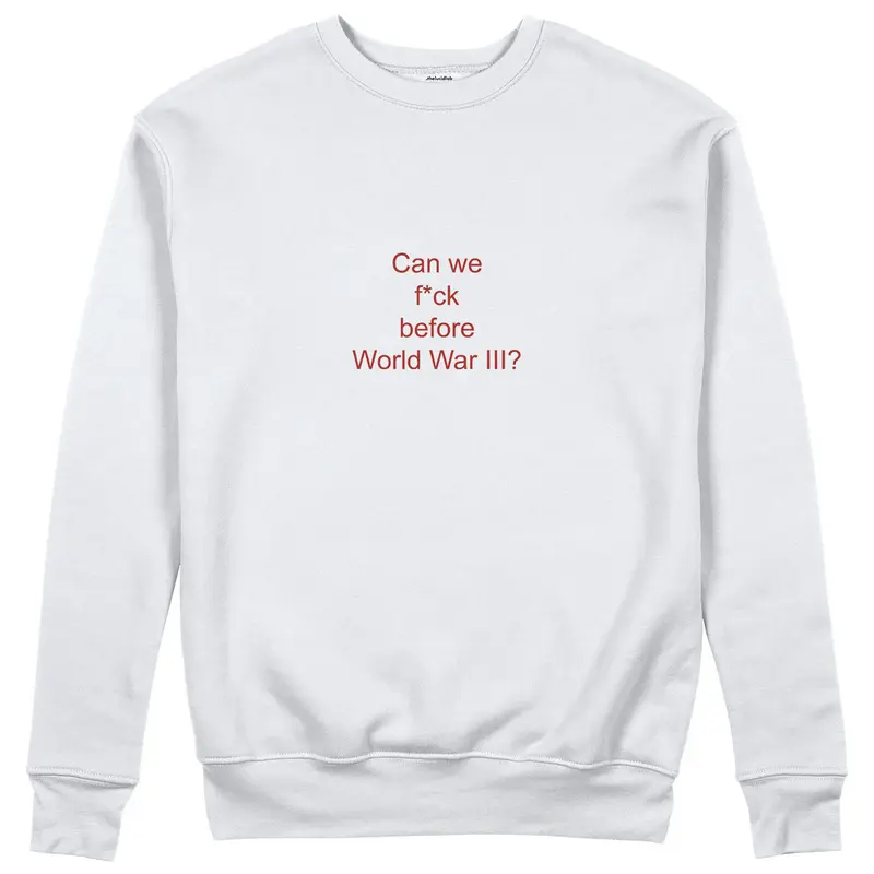 Before World War 3 Sweatshirt
