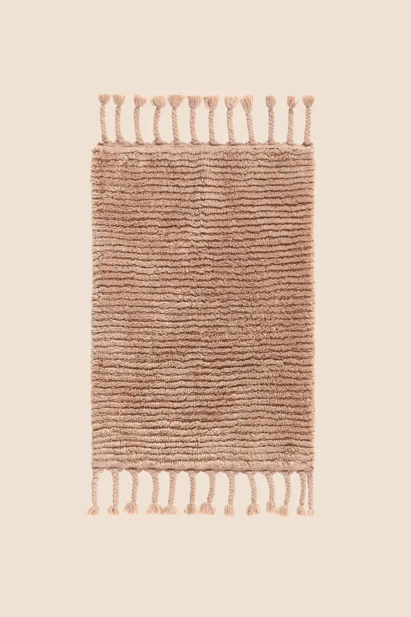 Belina Tekli Bambu Banyo Paspası 50x80 Cm Karamel
