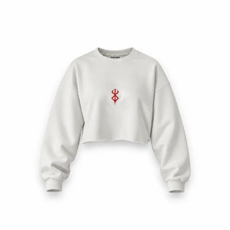 Berserk Oversize Crop Sweatshirt