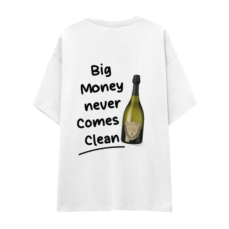 Big Money Never Comes Clean Oversize Tişört