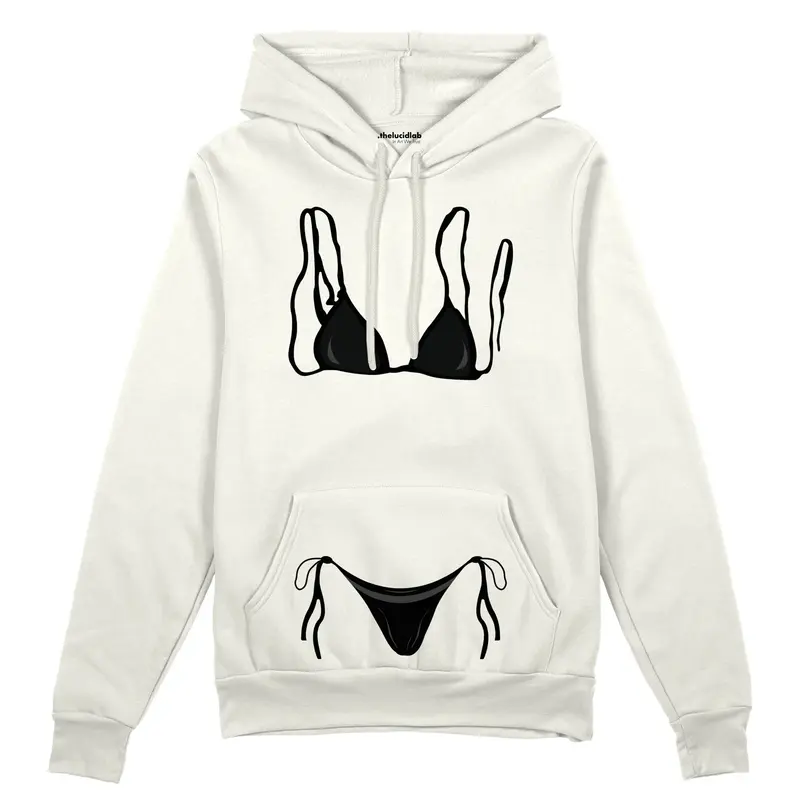 Black Bikini Oversize Hoodie
