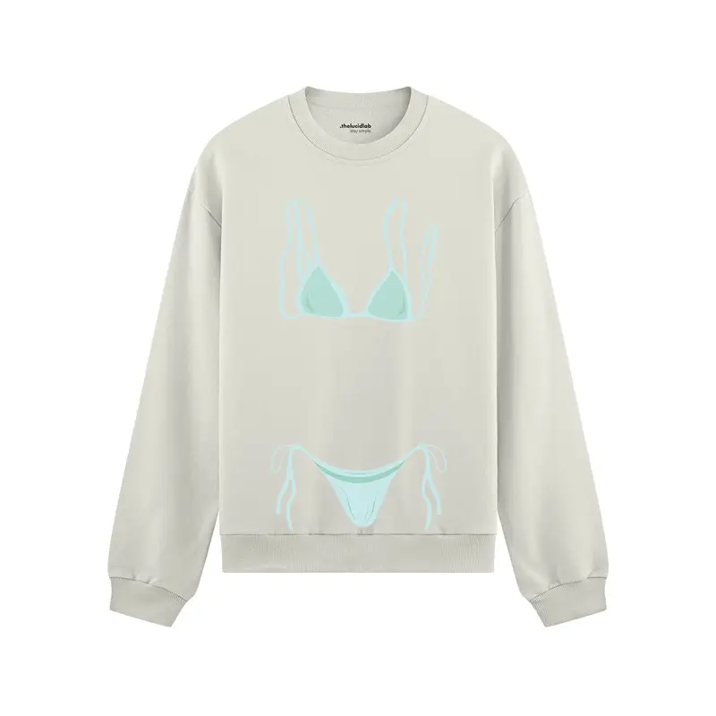 Blue Bikini Oversize Sweatshirt
