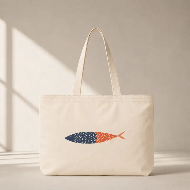 Blue & Orange a Fish Club Tote Bag