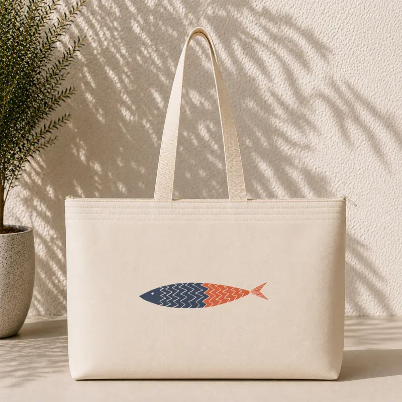 Blue & Orange a Fish Weekend Tote Bag