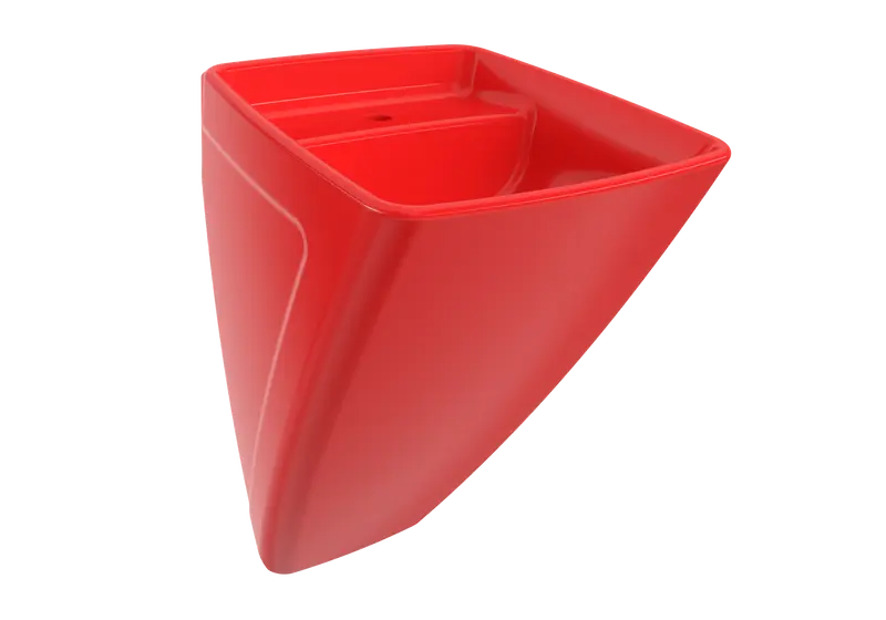 Bocchi Firenze Asma Monoblok Lavabo - Parlak Kirmizi - 1082-019-0126
