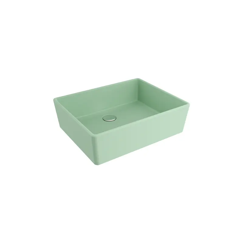 Bocchi Milano Çanak Lavabo 50 Cm - Mat Mi̇nt Yeşi̇l - 1215-033-0125