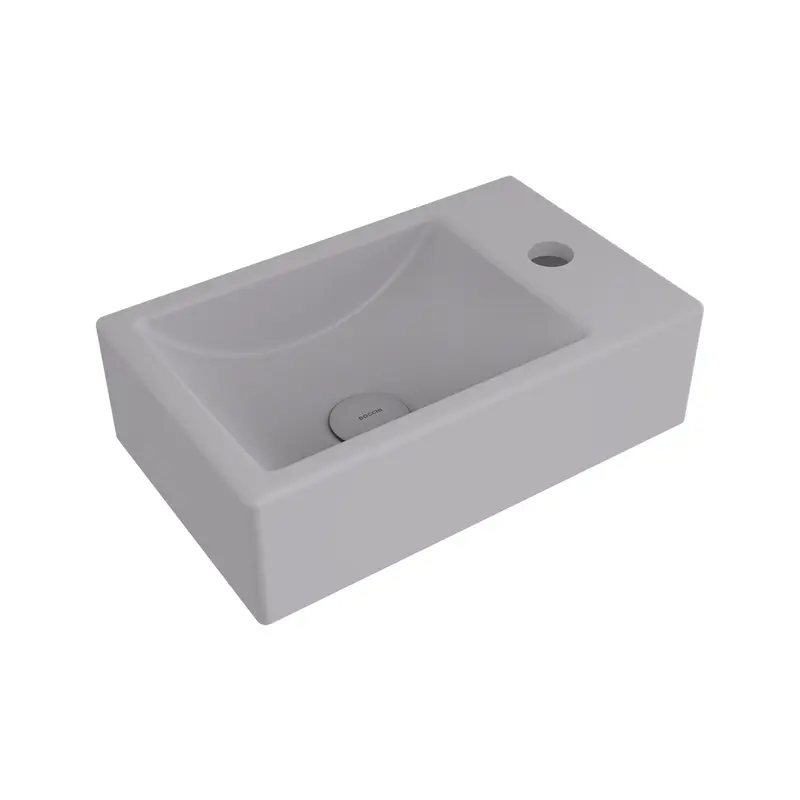 Bocchi Milano Dar Sağ Lavabo 37 Cm - Mat Gri̇ - 1419-006-0126