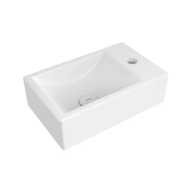 Bocchi Milano Dar Sağ Lavabo 37 Cm - Parlak Beyaz - 1419-001-0126
