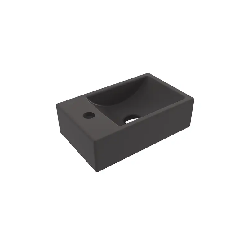 Bocchi Milano Dar Sol Lavabo 37 Cm - Mat Antrasi̇t - 1418-020-0126