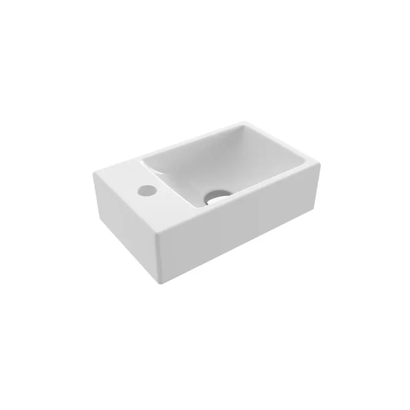 Bocchi Milano Dar Sol Lavabo 37 Cm - Parlak Beyaz - 1418-001-0126