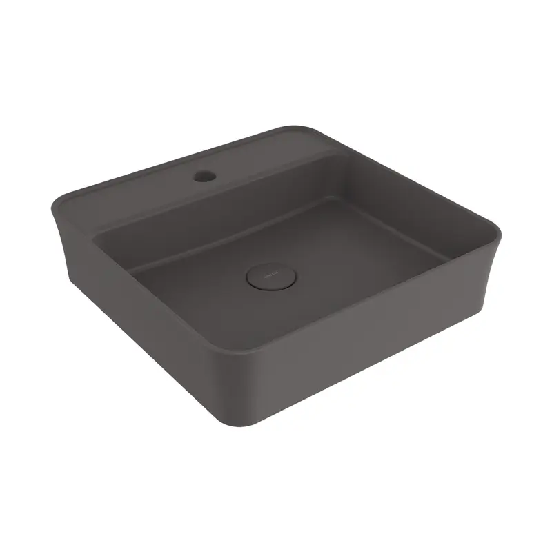 Bocchi Sottile Slim Line Batarya Bankli Kare Lavabo 45X45cm. Mat Antrasi̇t - 1598-020-0126