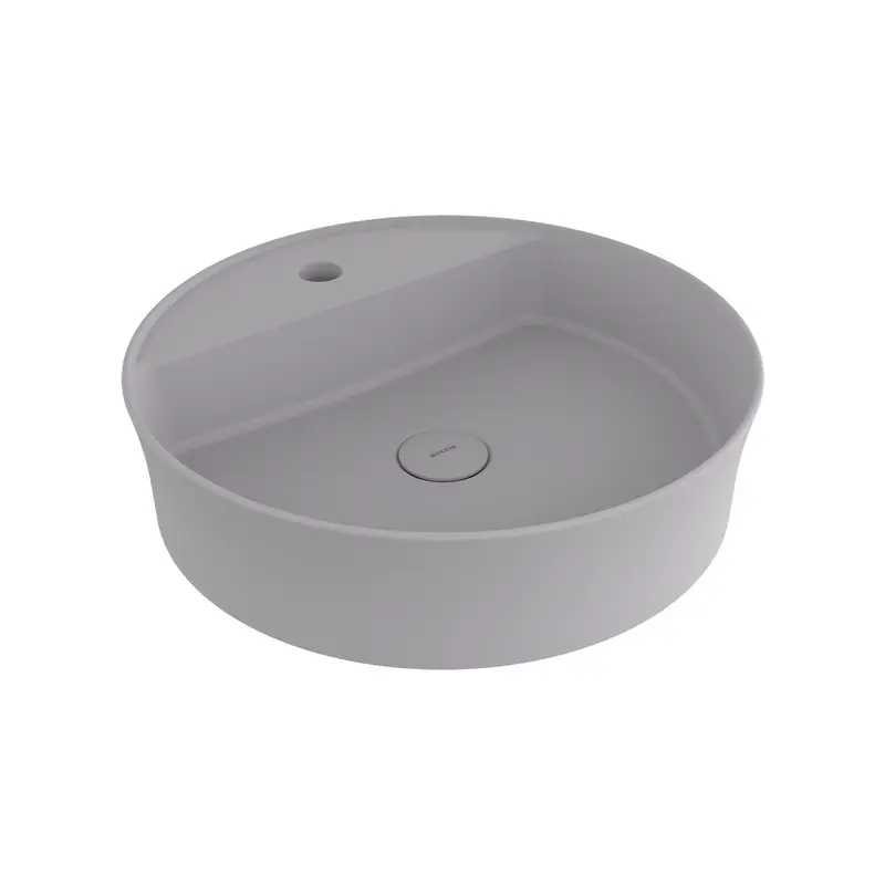 Bocchi Sottile Slim Line Batarya Bankli Yuvarlak Lavabo 45cm. Mat Gri̇ - 1599-006-0126